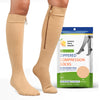 15-20mmHg Closed Toe Zipper Compression Socks