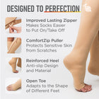 15-20mmHg Open Toe Zippered Compression Socks