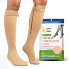 15-20mmHg Closed Toe Zipper Compression Socks